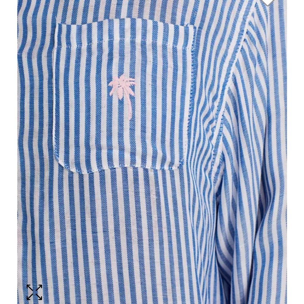 Vintage Havana Striped Beach Shirt Tags Size Small-